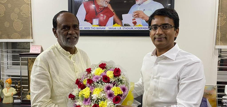 Dr. K. Laxman Invited Bollampally Indrasen Reddy | Hyderabad